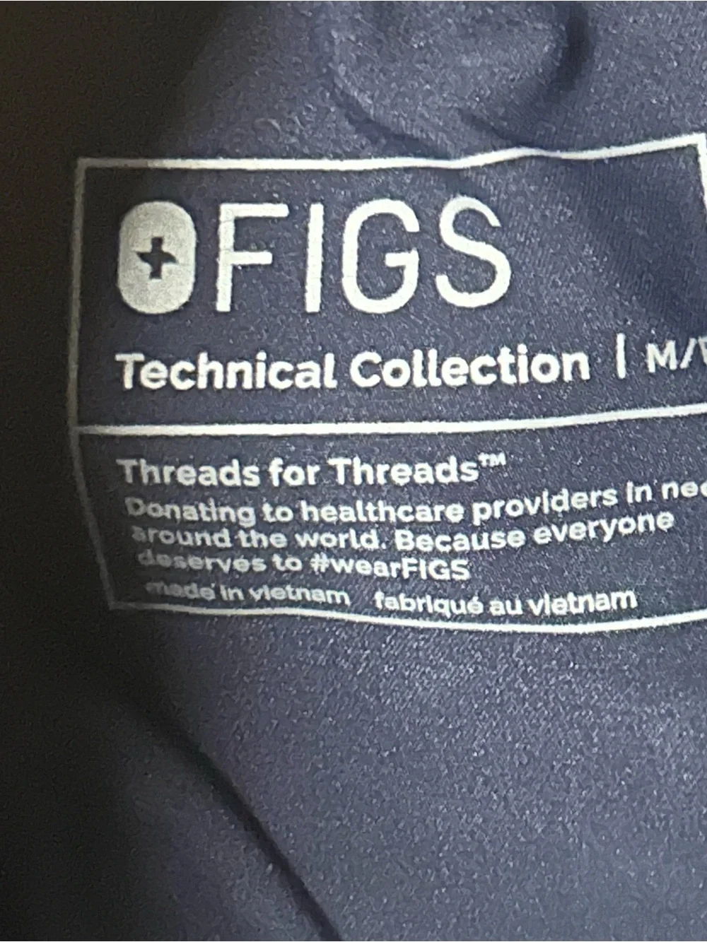 FIGS Technical Scrub Pants Womens Medium Petite Blue Cargo  Medical